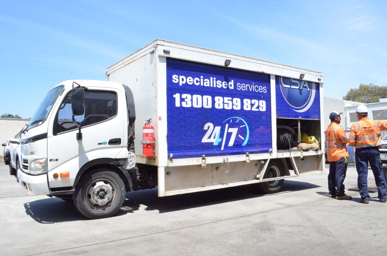 CSA fleet - hot wash van